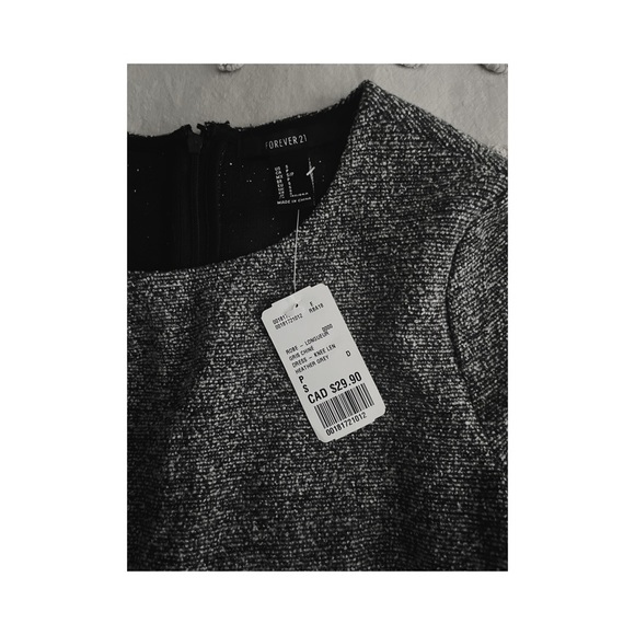 Forever 21 Grey Elegant Dress (small) - Picture 3 of 3